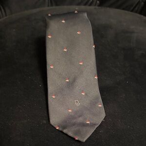 Dior Black Tie with Red Details